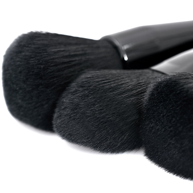 High-End 9pcs Unbranded Makeup Brush Set Private Label Black Barrel Premium Quality Brushes