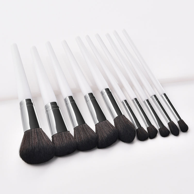 Hot Sale High Quality 10-Piece Makeup Brush Set for Face & Shaving Used with Concealer
